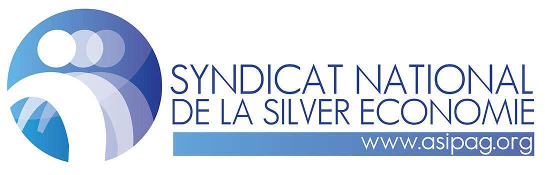 Logo ASIPAG, Syndicat National de la Silver économie, professionnels de la gérontechnologie.