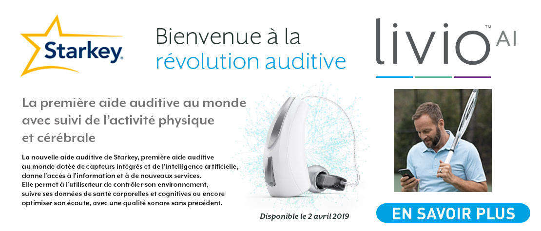 Actualité audioprothésiste fournisseur  : NOUVEAU - Livio AI, disponible le 2 avril 2019