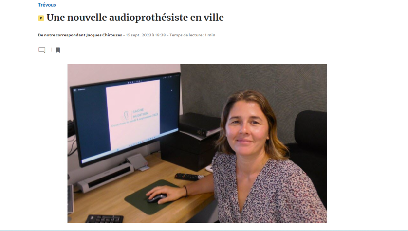 Image actualité Votre audioprothésite à Trévoux sur le journal Le Progrès