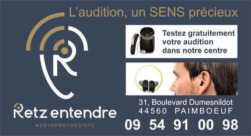 Magasin audioprothésiste indépendant RETZ ENTENDRE 44560 PAIMBOEUF
