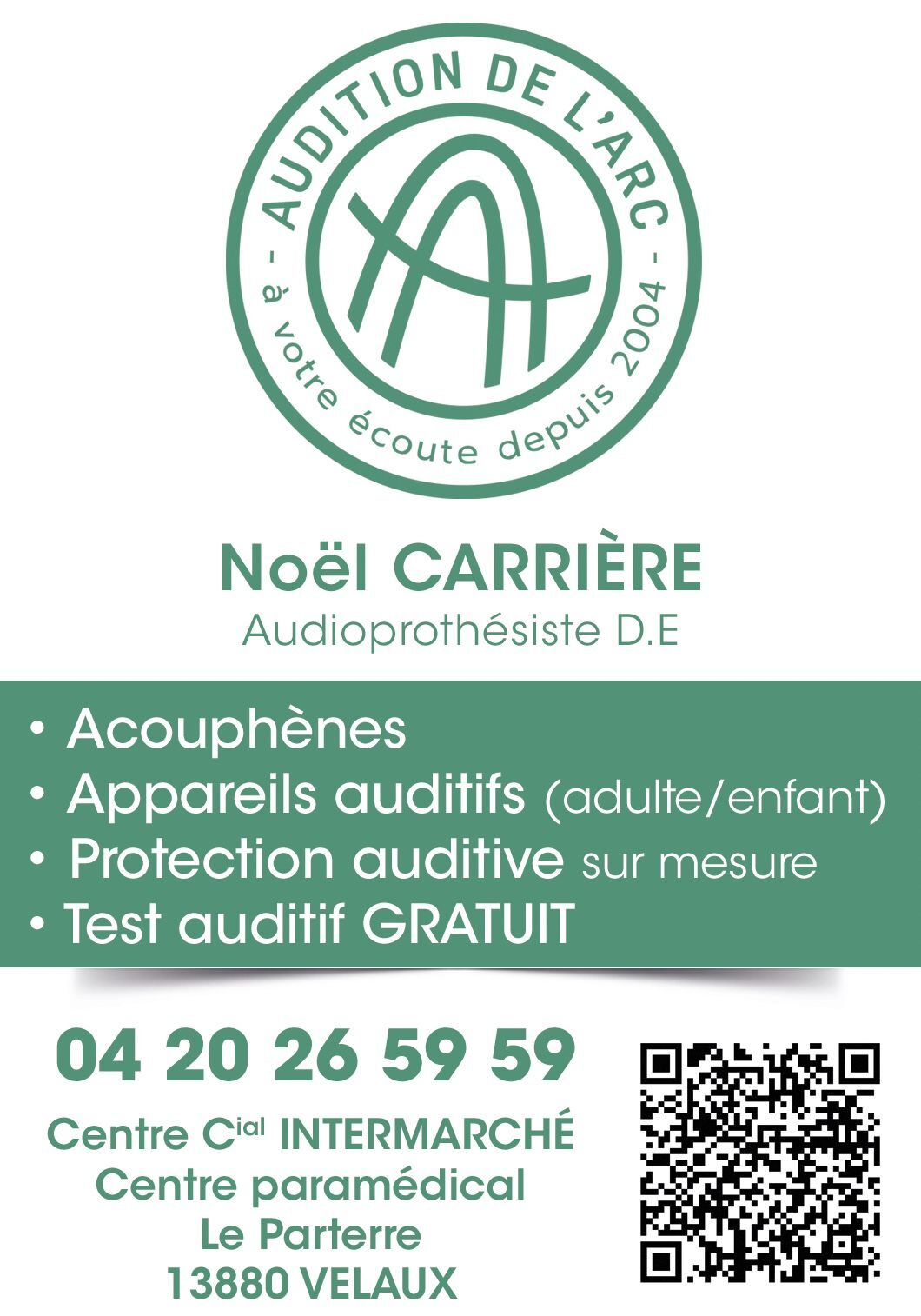 Photo du magasin SARL AUDITION DE L'ARC